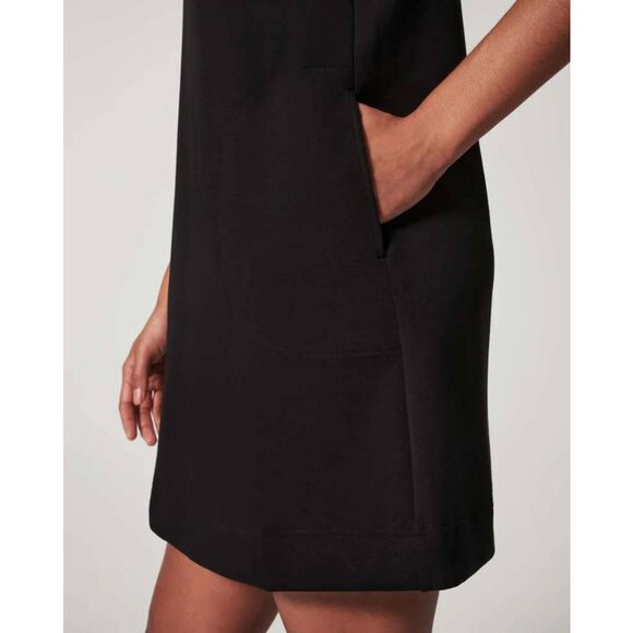 SPANX AIR ESSENTIALS MOCK NECK DRESS XL Black $128 - Picture 3 of 8